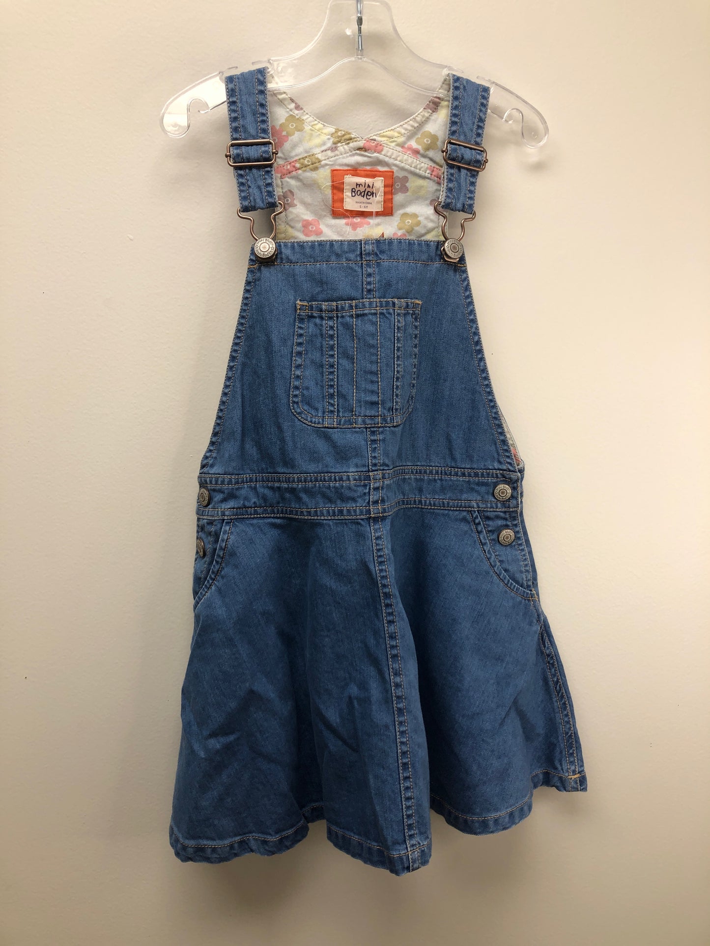 5/6 Boden blue denim Dress