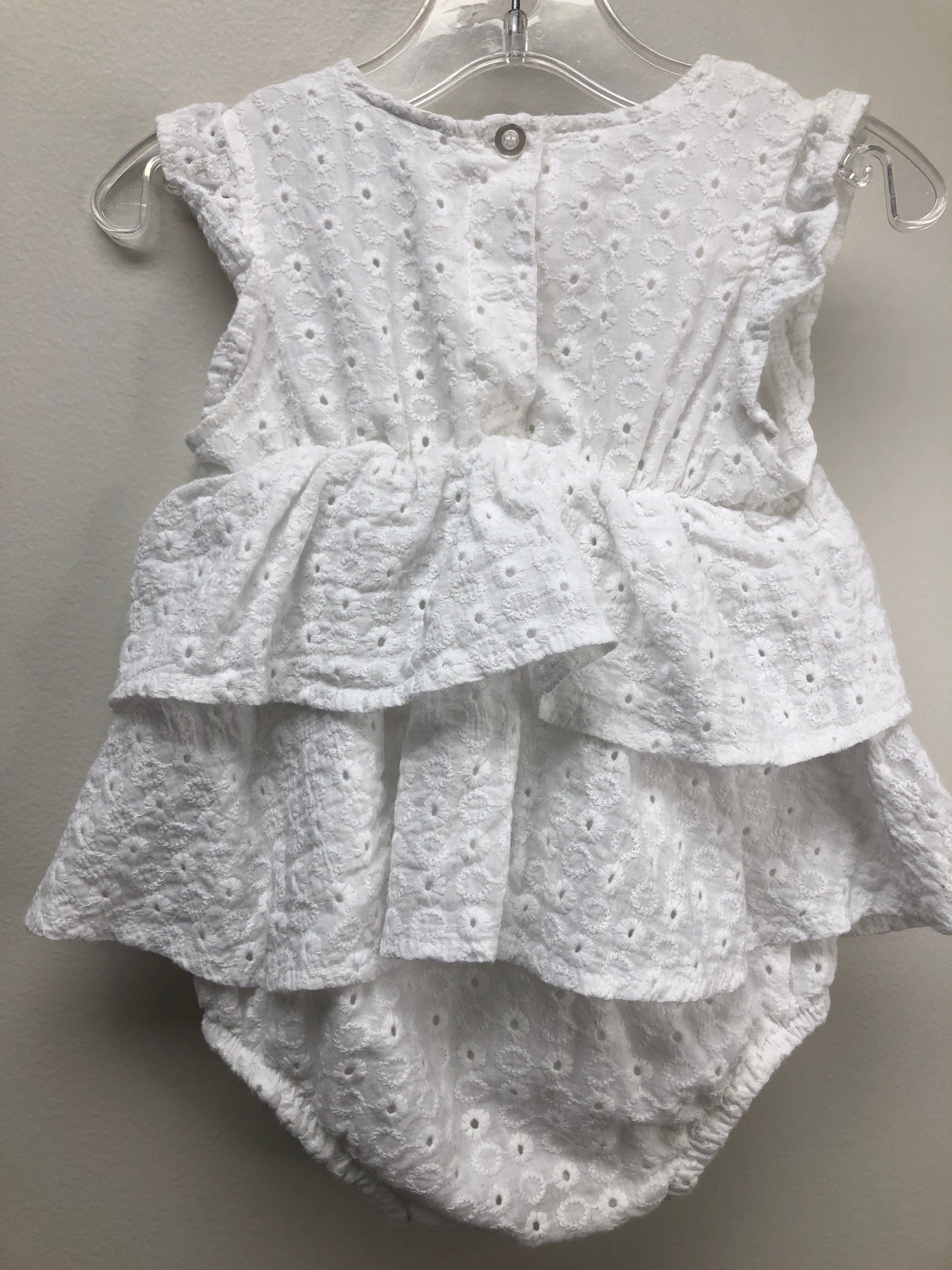 2 Nicole Miller white eyelet 1 PC Ensemble