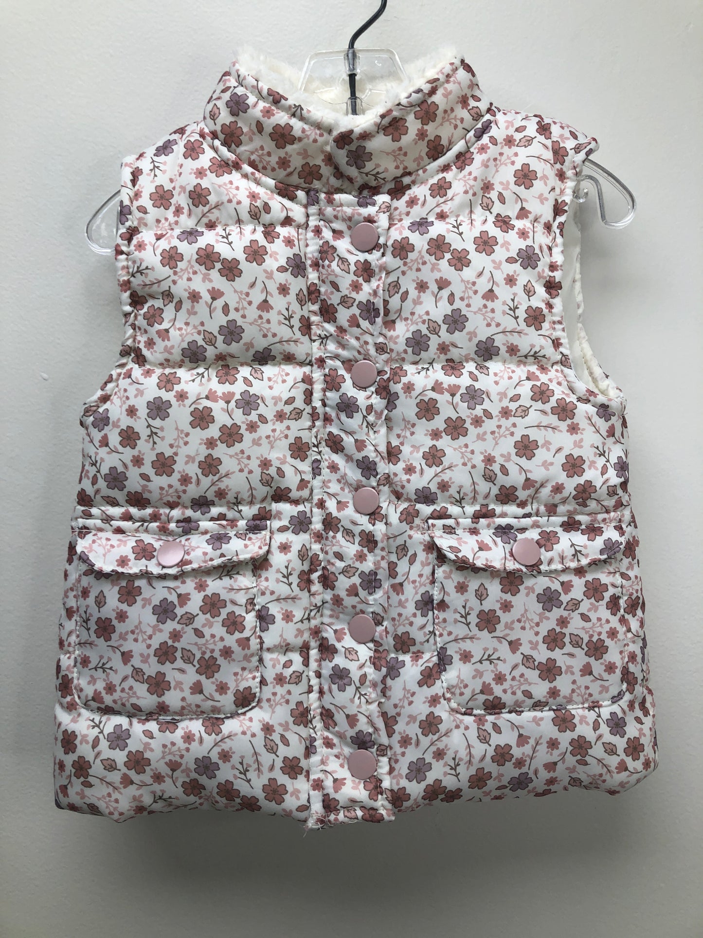 3T Nicole Miller pink floral Vest