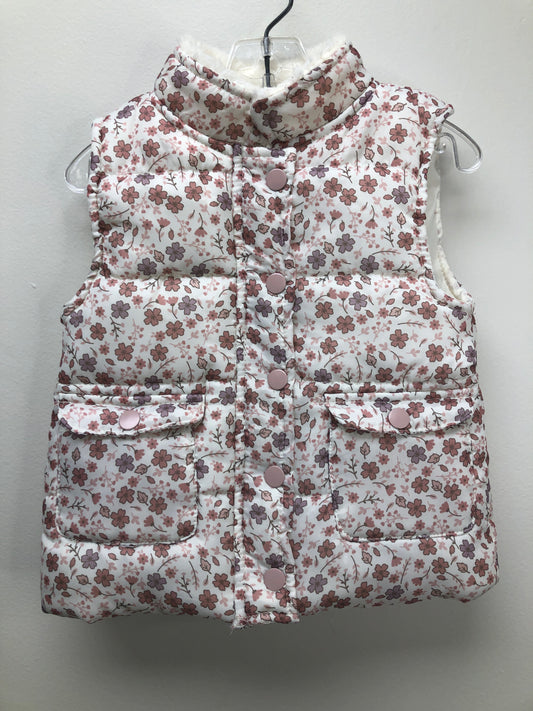 3T Nicole Miller pink floral Vest
