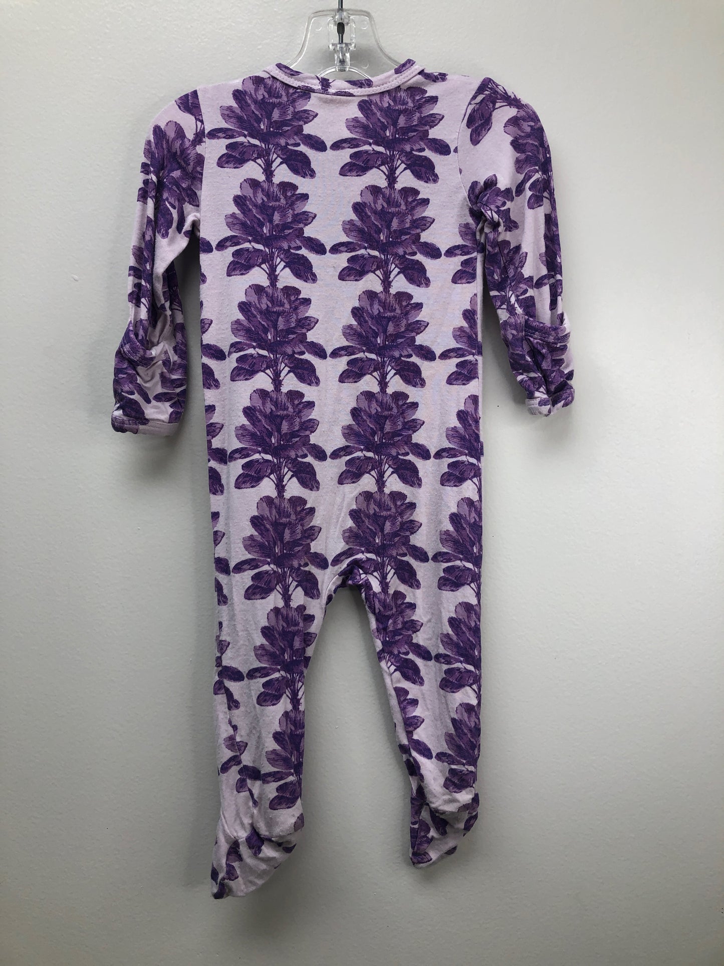 Kate Quinn Child Size newborn purple floral Sleeper