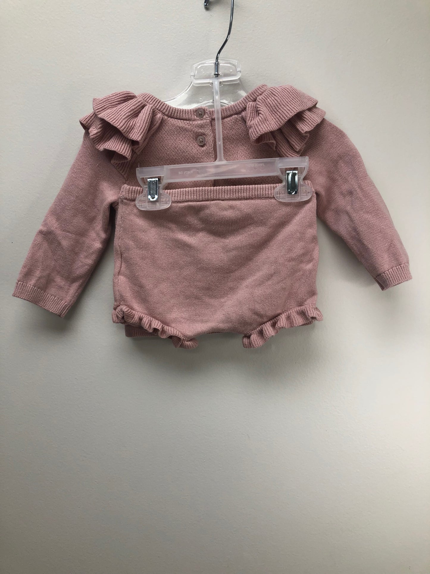 6-12 Months Janie and Jack Child pink swan 2 PC Ensembles