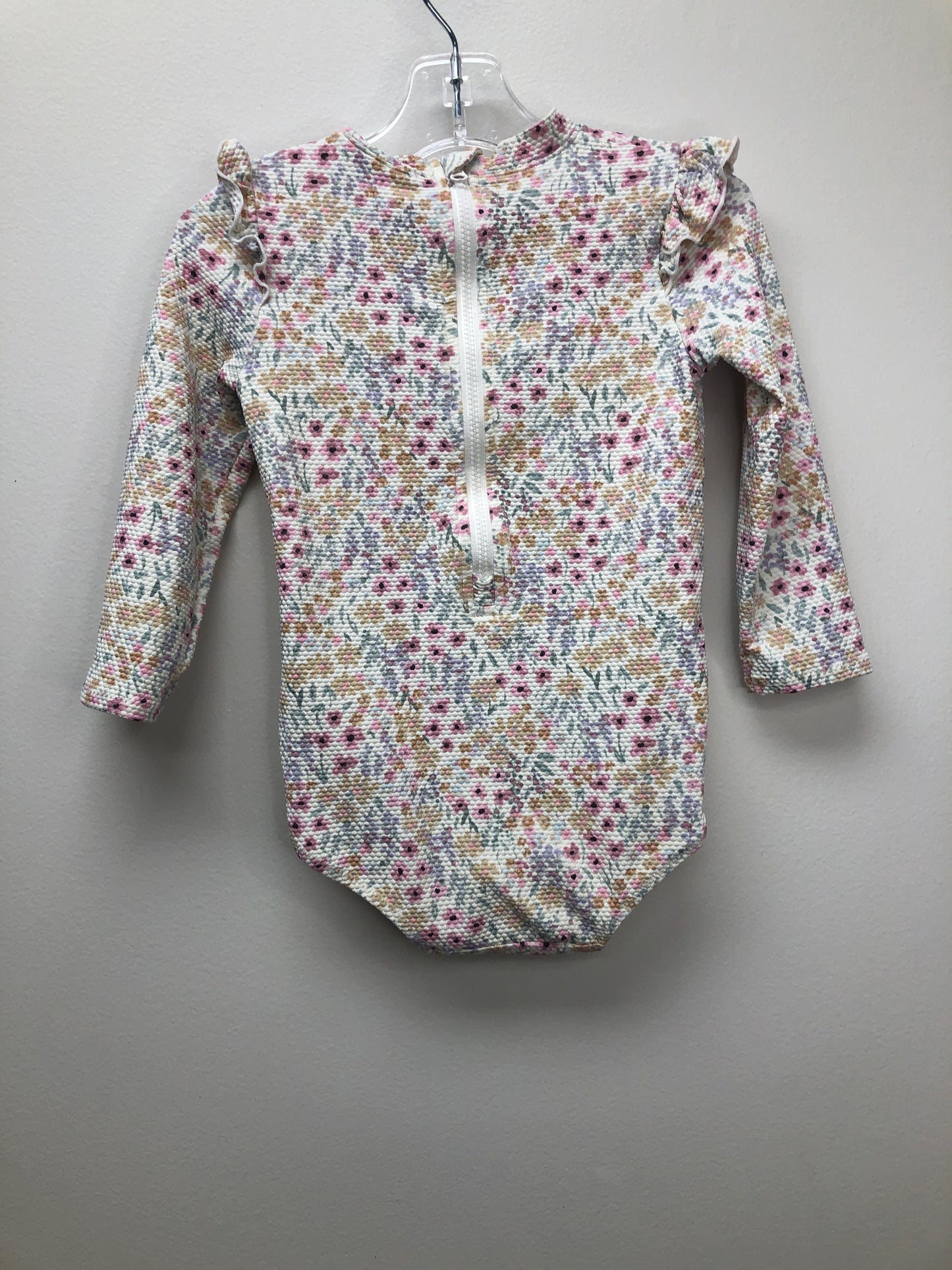 2T H&M pink floral Swimwear