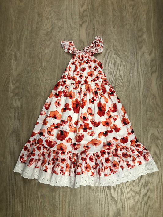 Matilda Jane Child Size 4 Red Floral Dress