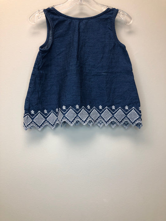 2T Old Navy denim embroidered Shirt