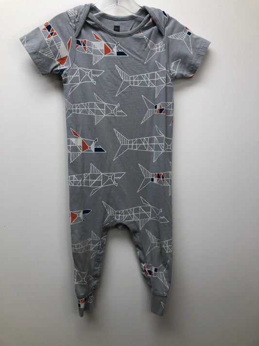 18 Months tea blue sharks Romper