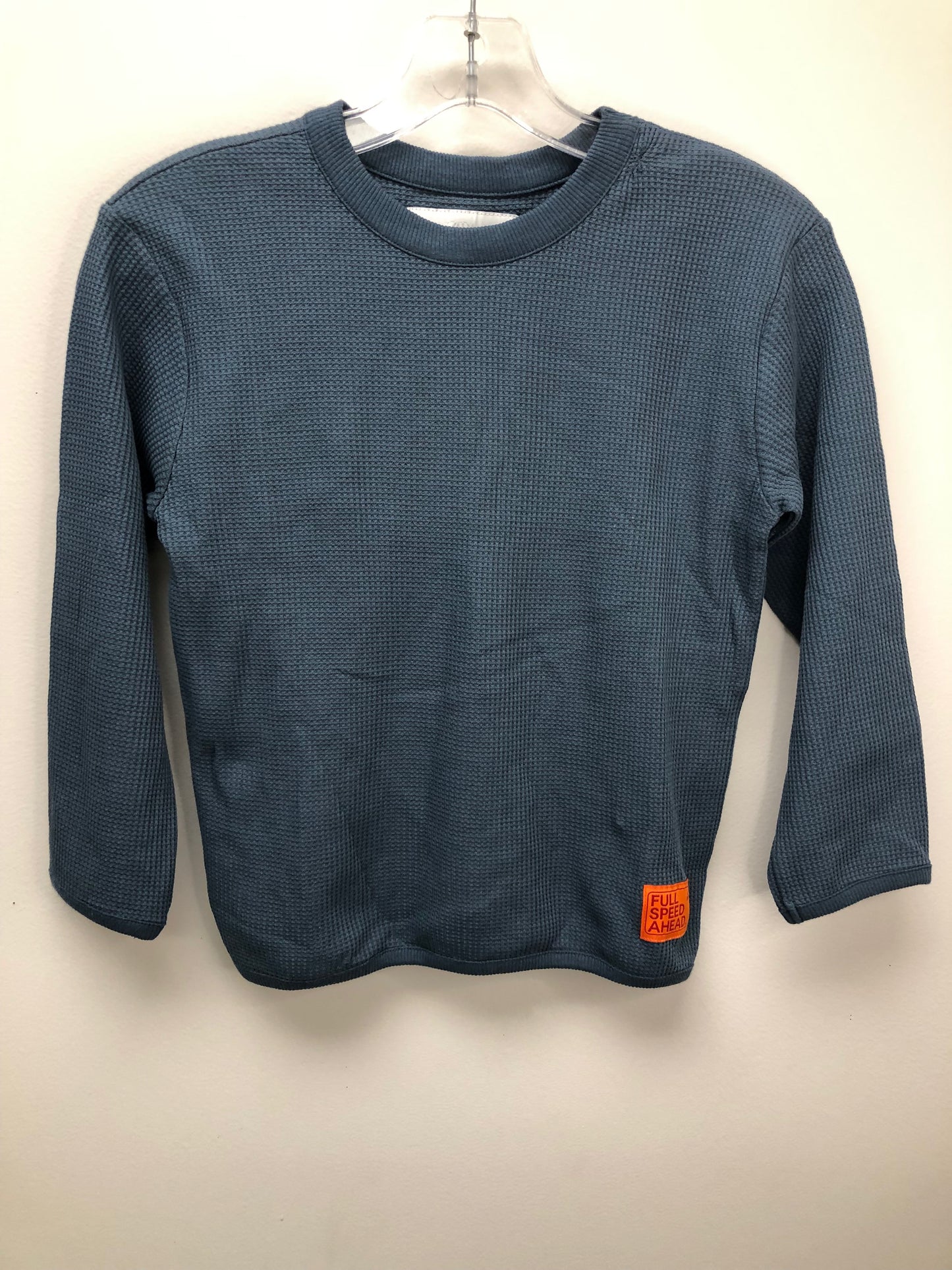 Zara Child Size 6 blue waffle Shirt