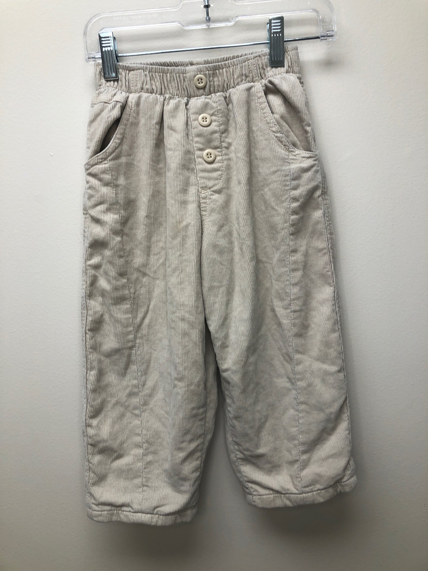 Size 3T Zara cream ribbed Pants