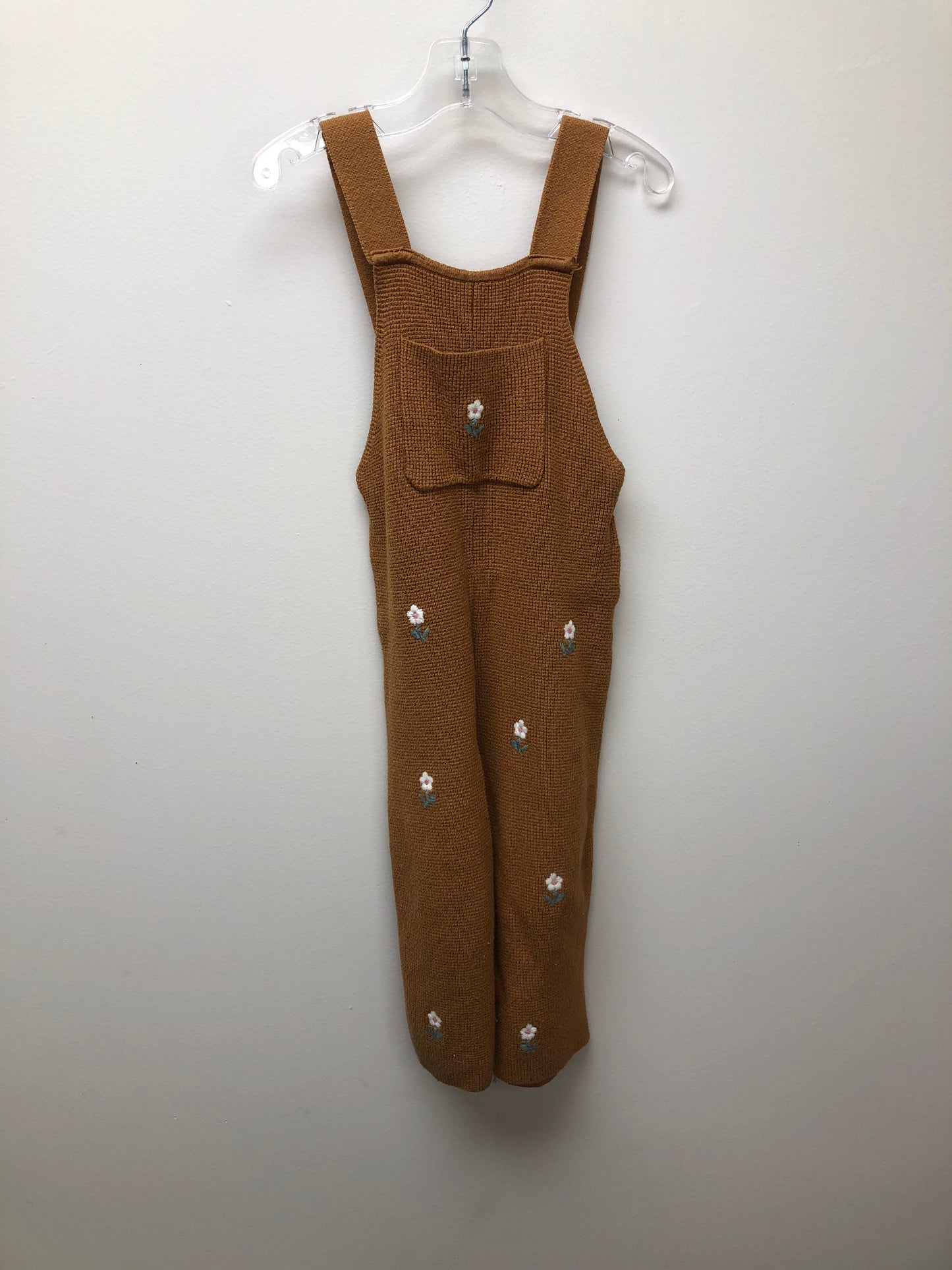 2 Zara brown floral Overalls