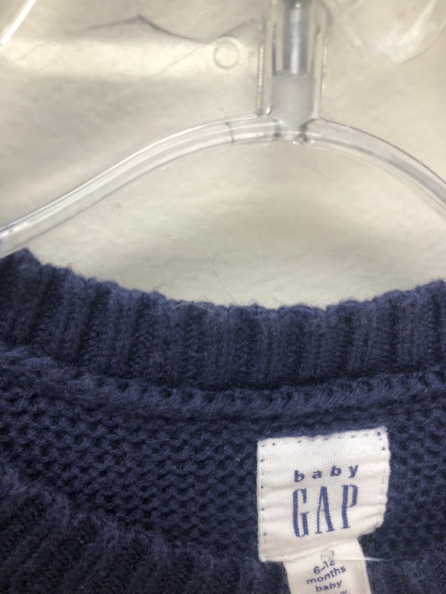 6-12m GAP cream stripe 1 PC Ensemble