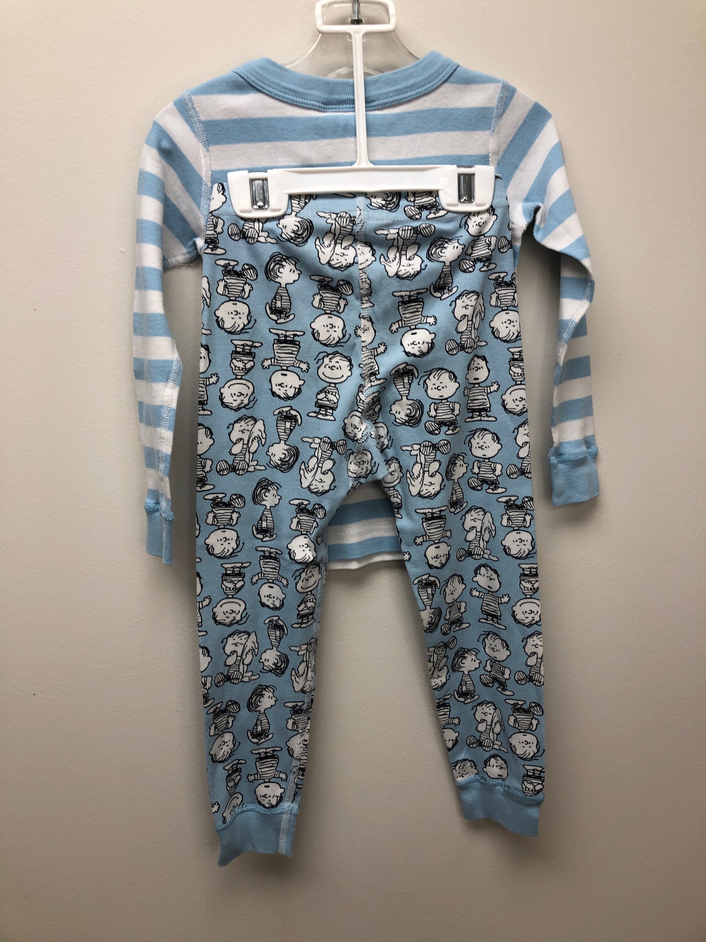 4 Hanna Andersson light blue Peanuts Pajamas