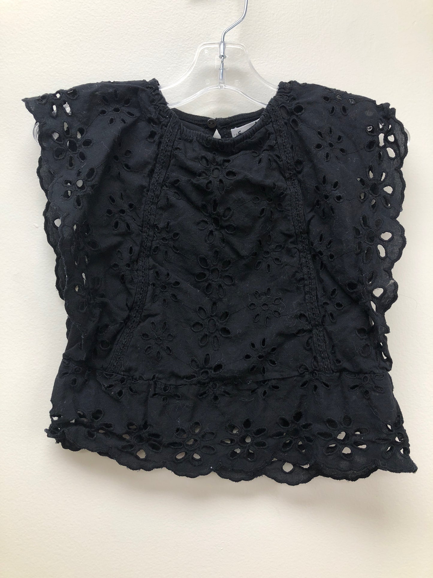 Size 5t Zara black eyelet Shirt