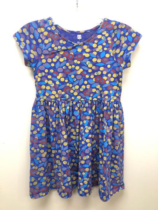8 tea Child blue dots Dress