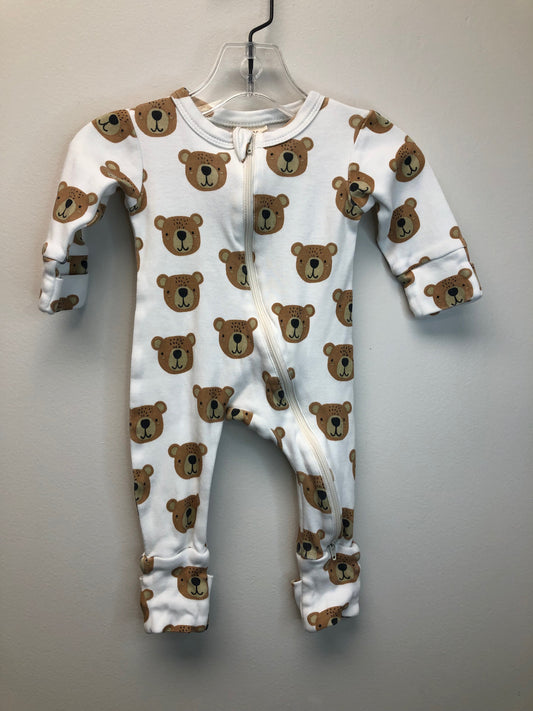 0-3m SIIX white Bears Sleeper
