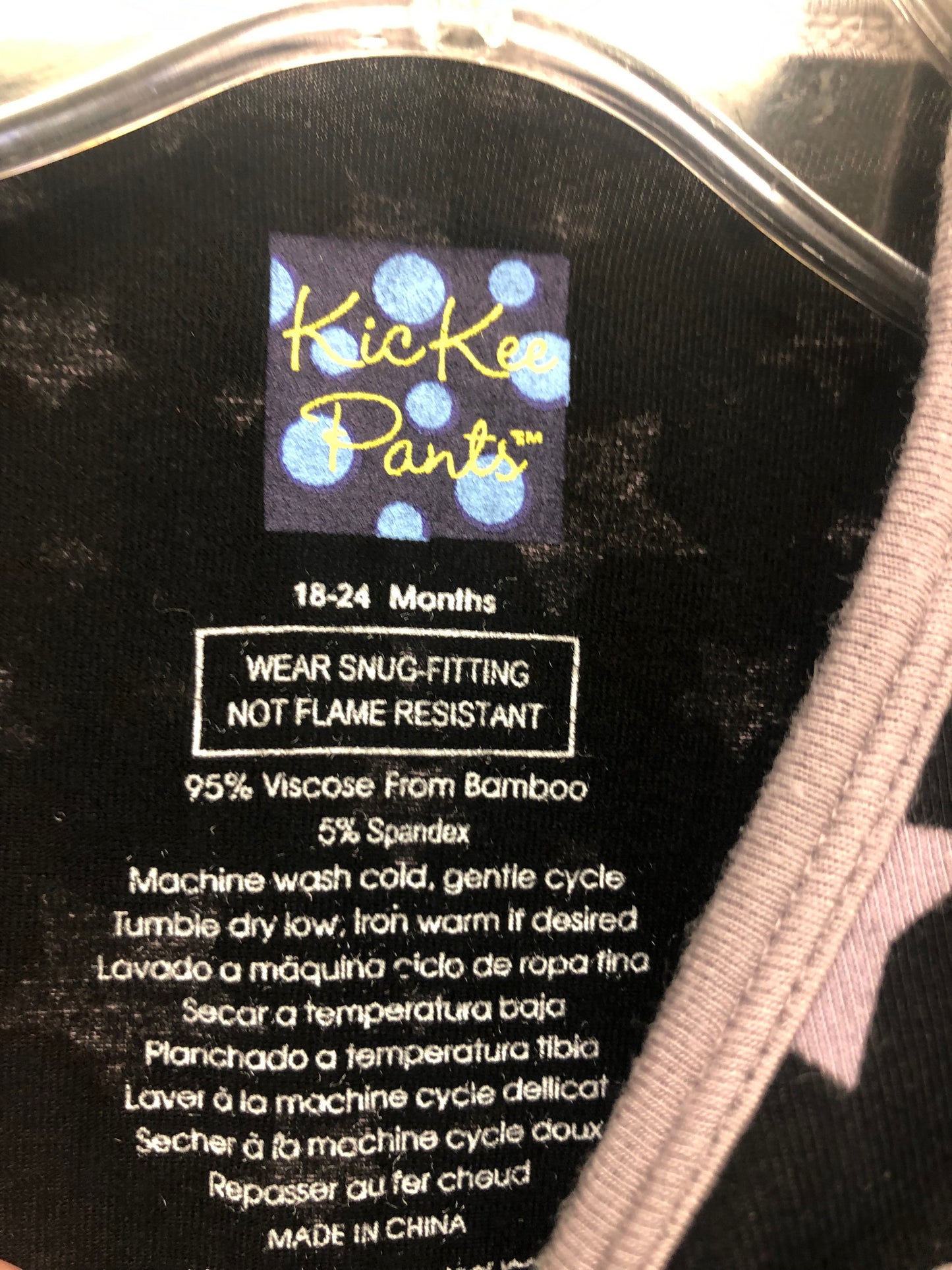 18-24m Kickee pants black stars Sleeper
