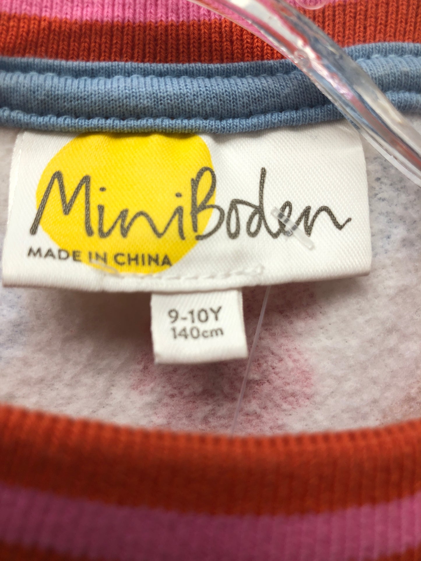 9-10 Mini Boden cream fall theme Dress