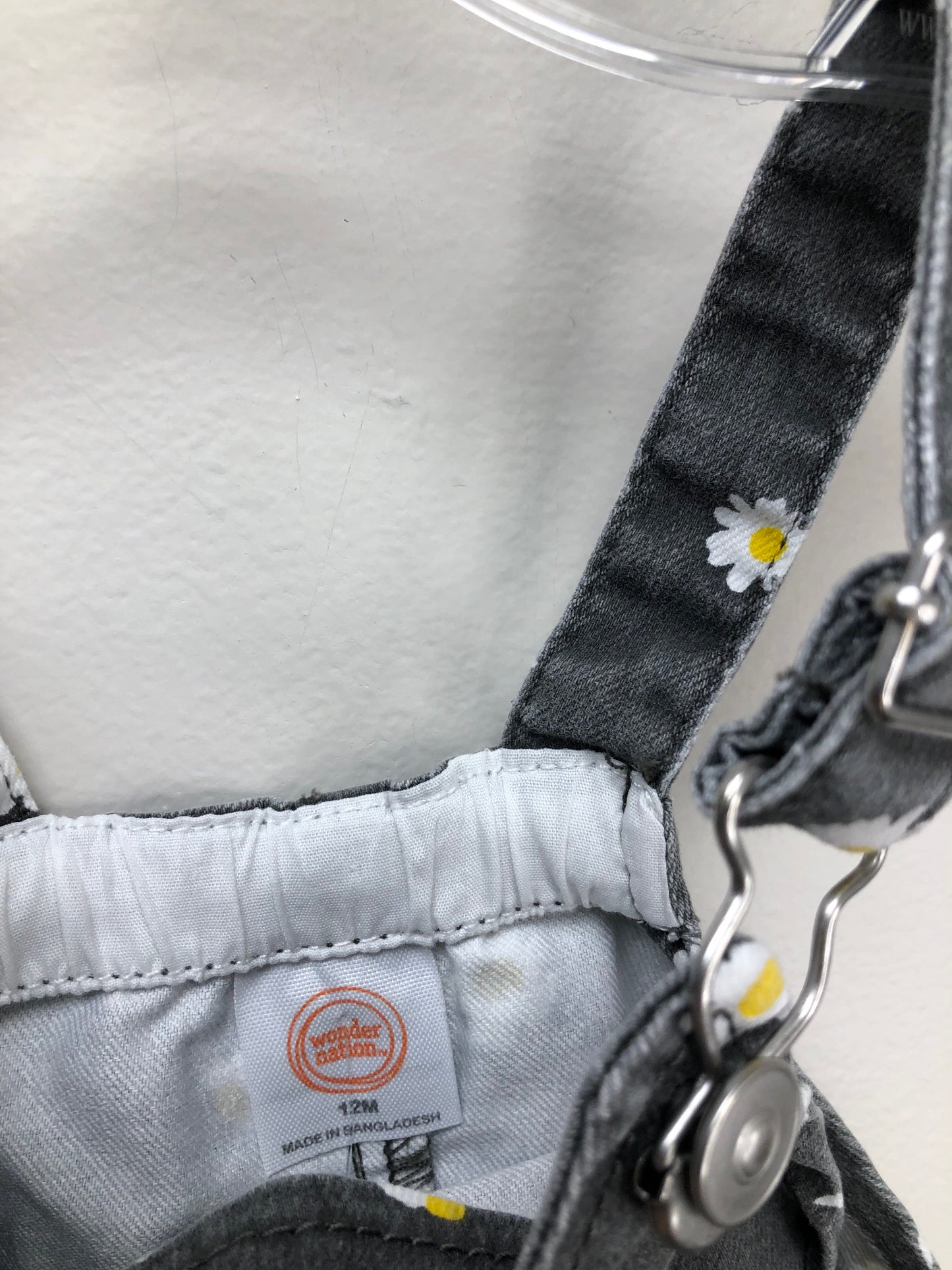12m Wonder Nation gray flowers Jumper