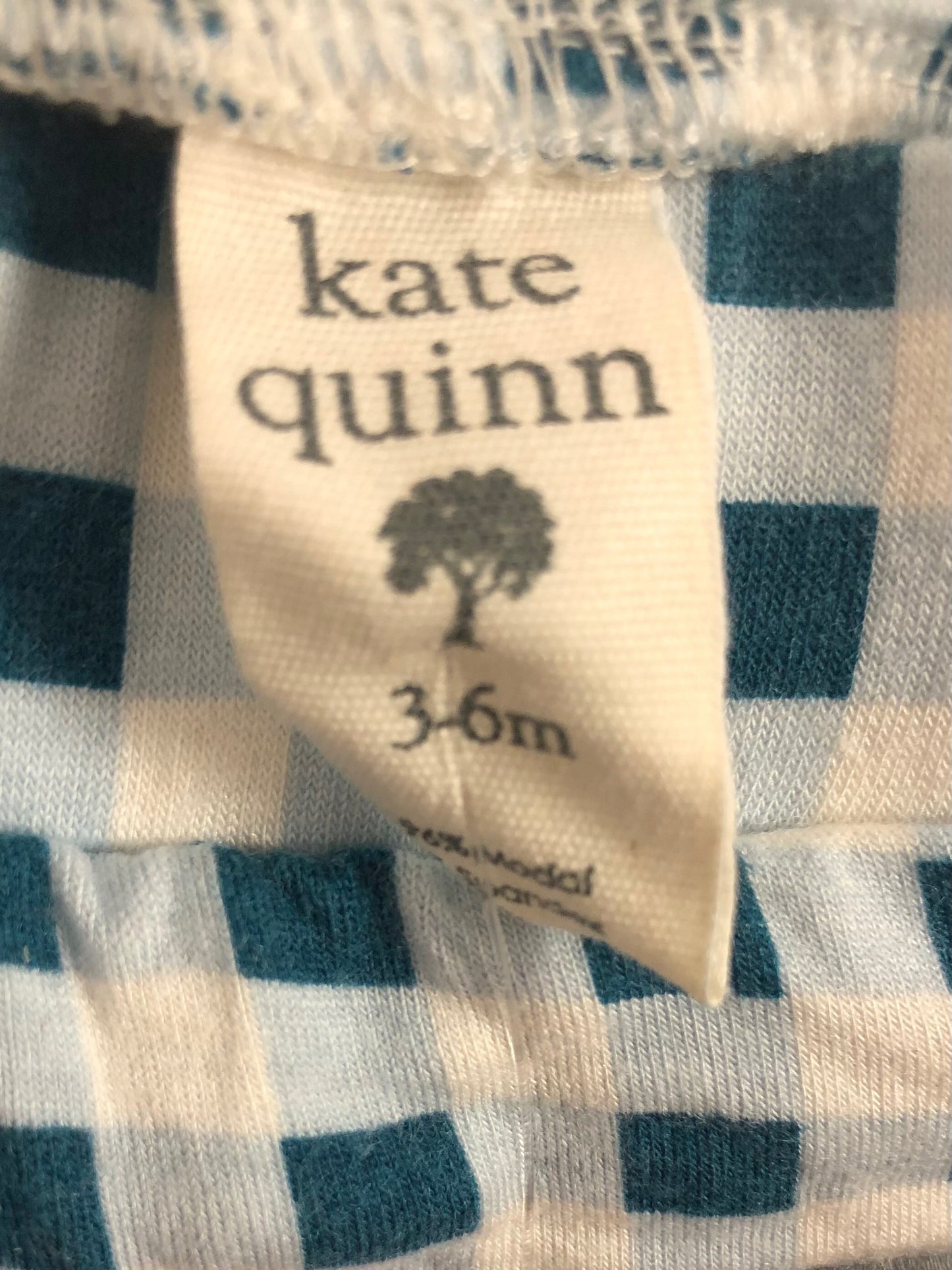 0-3m Kate Quinn blue checkered Pants