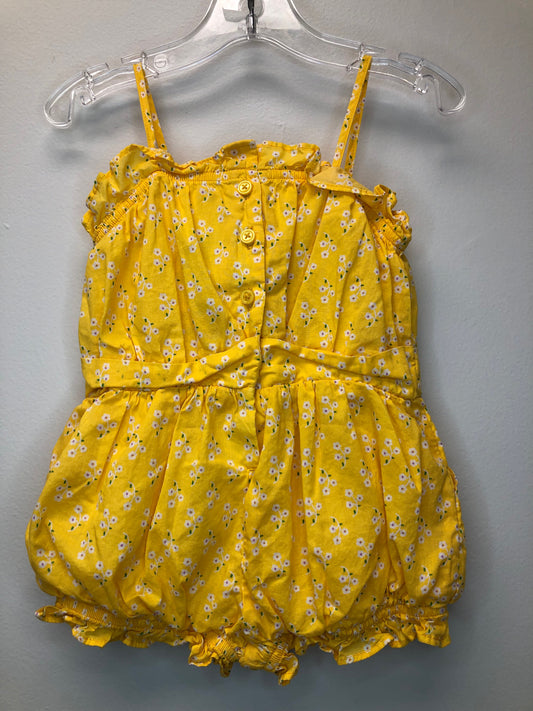 2T Janie and Jack yellow floral Romper
