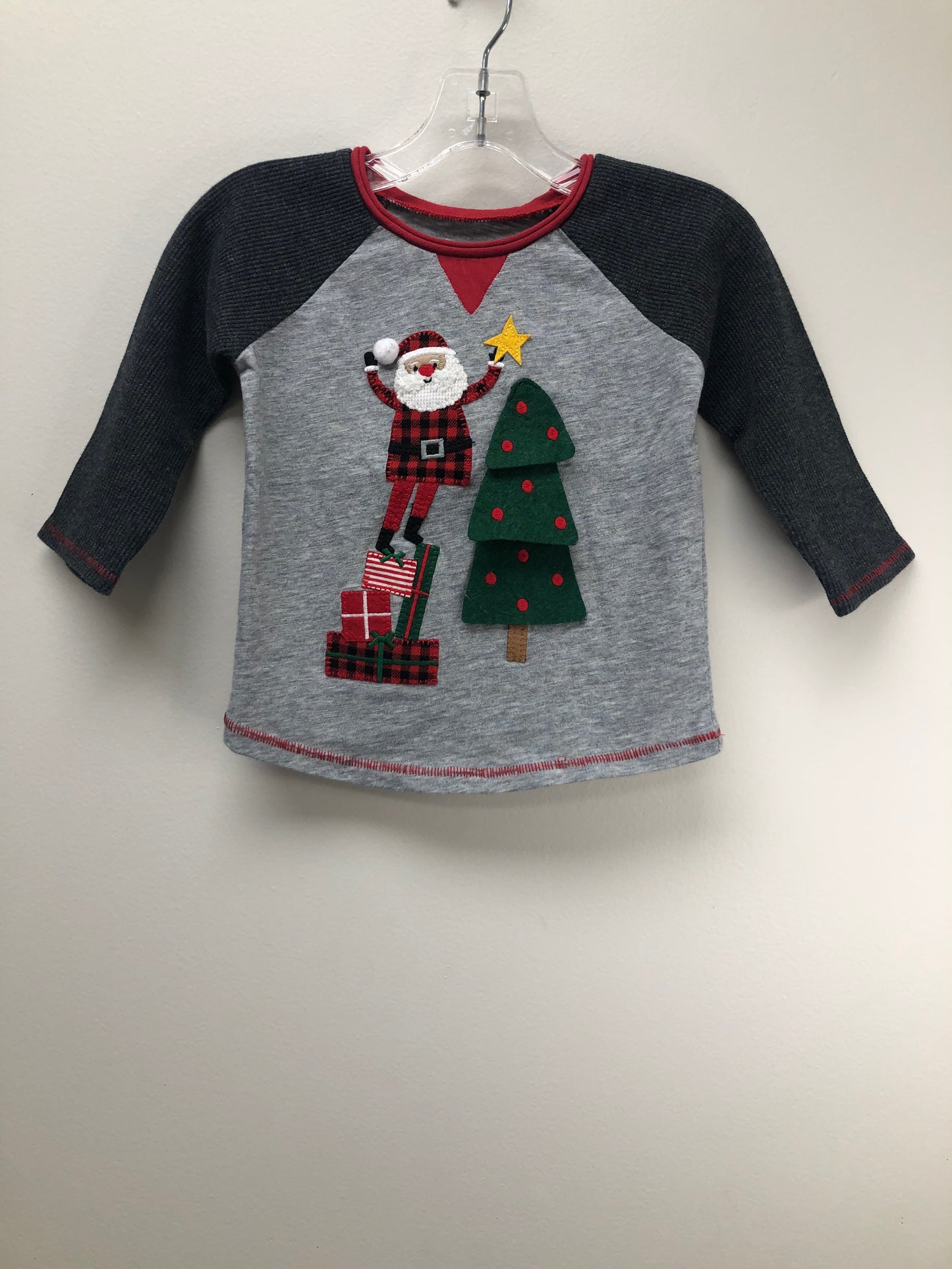 12-18 Months mudpie grey Christmas Shirt