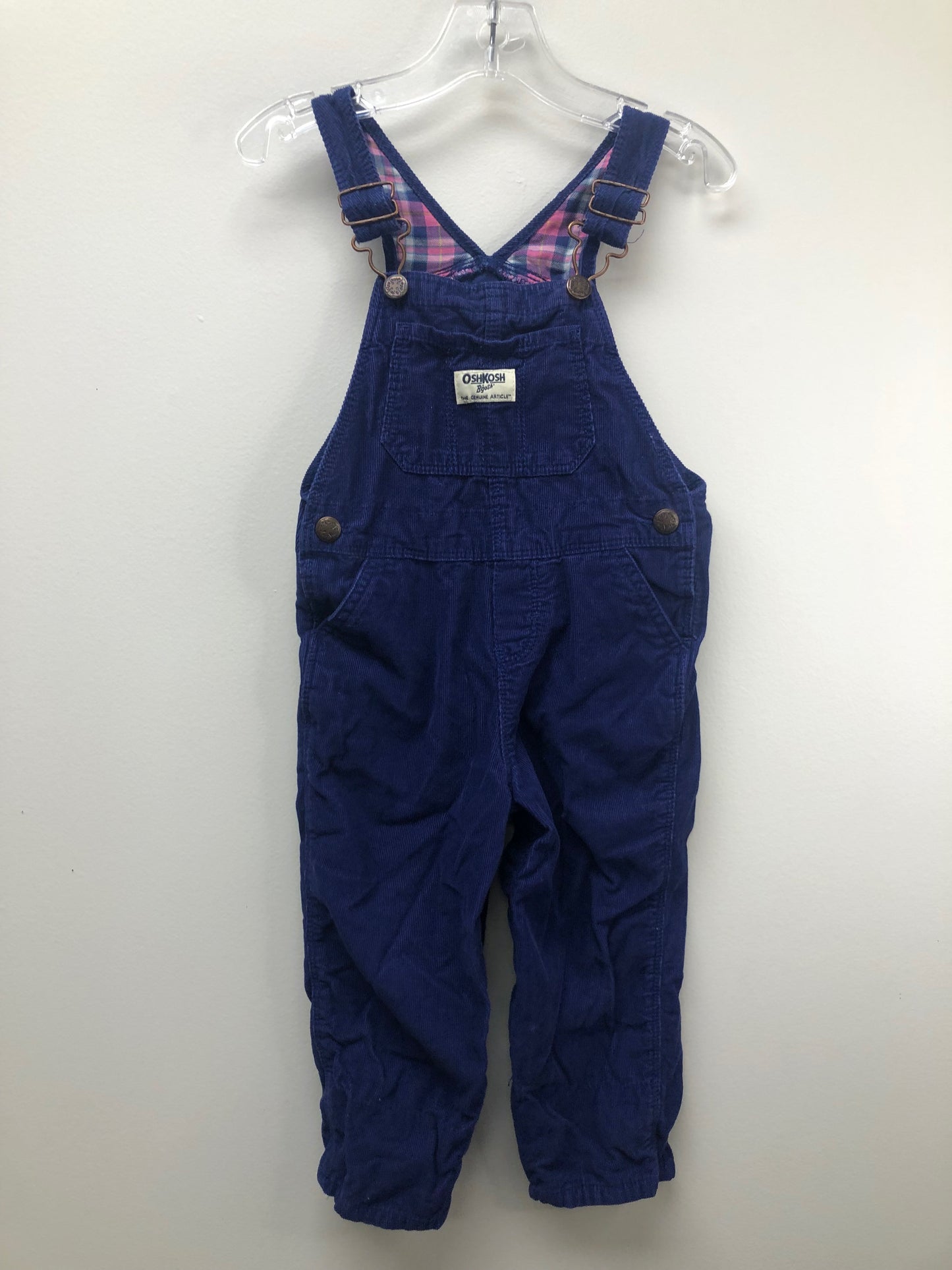 24 Months Osh Kosh B'Gosh navy corduroy Overalls