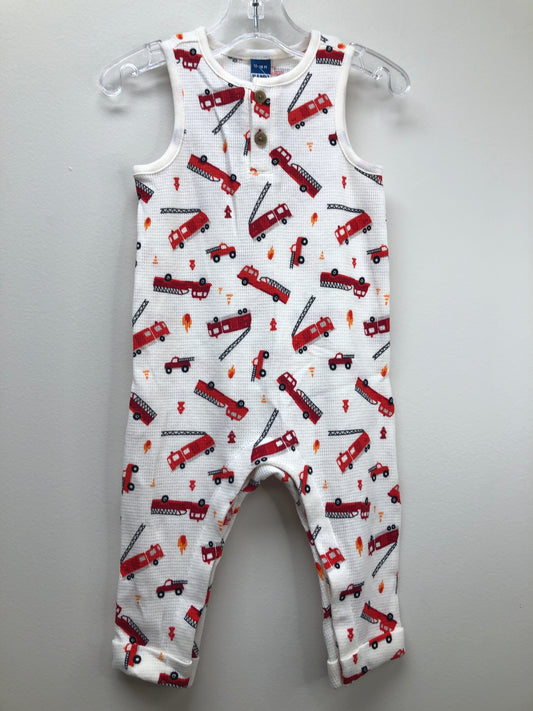 12-18 Months Old Navy red Firetruck Romper