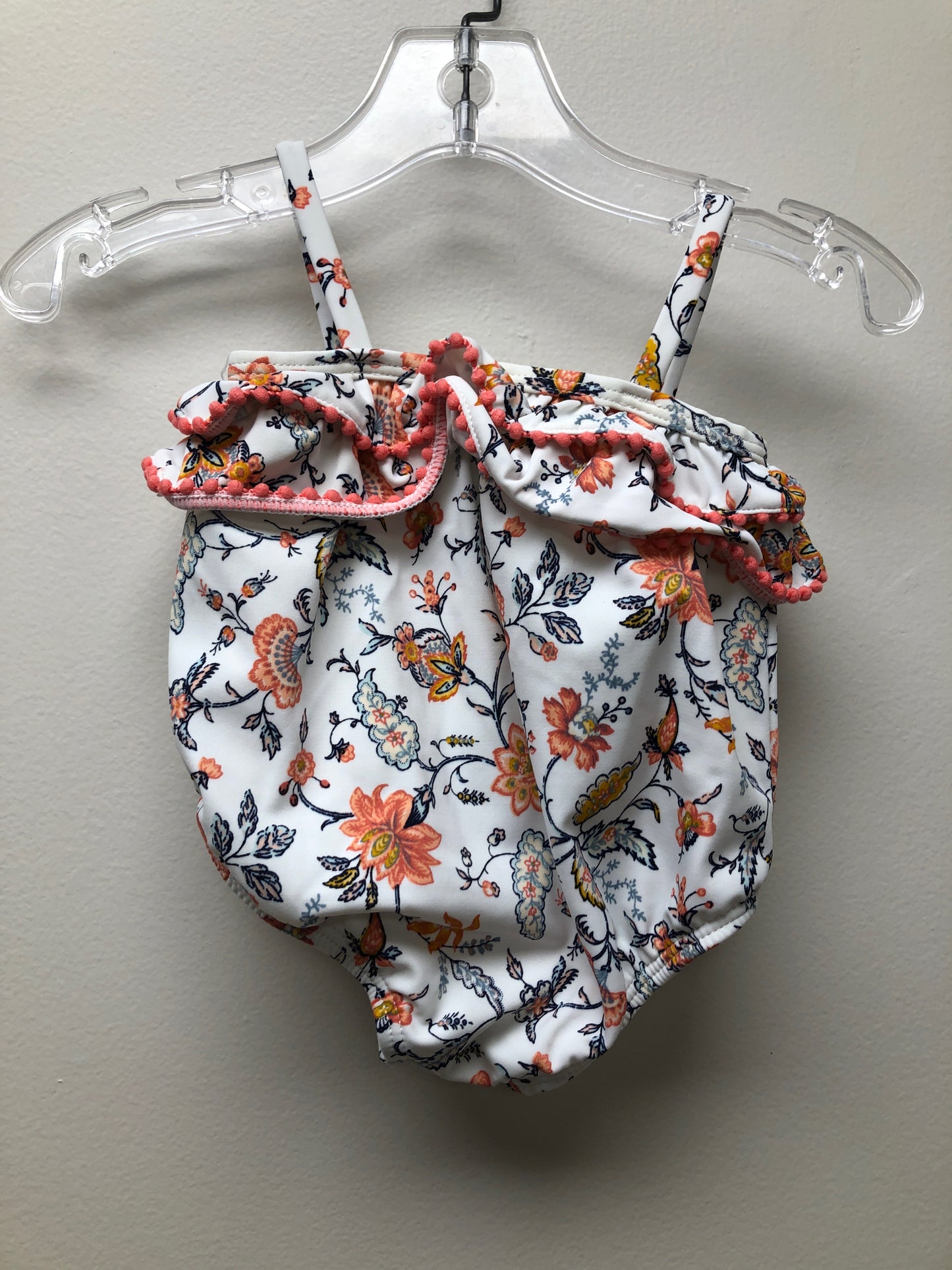 Newborn Janie and Jack white floral Swimwear