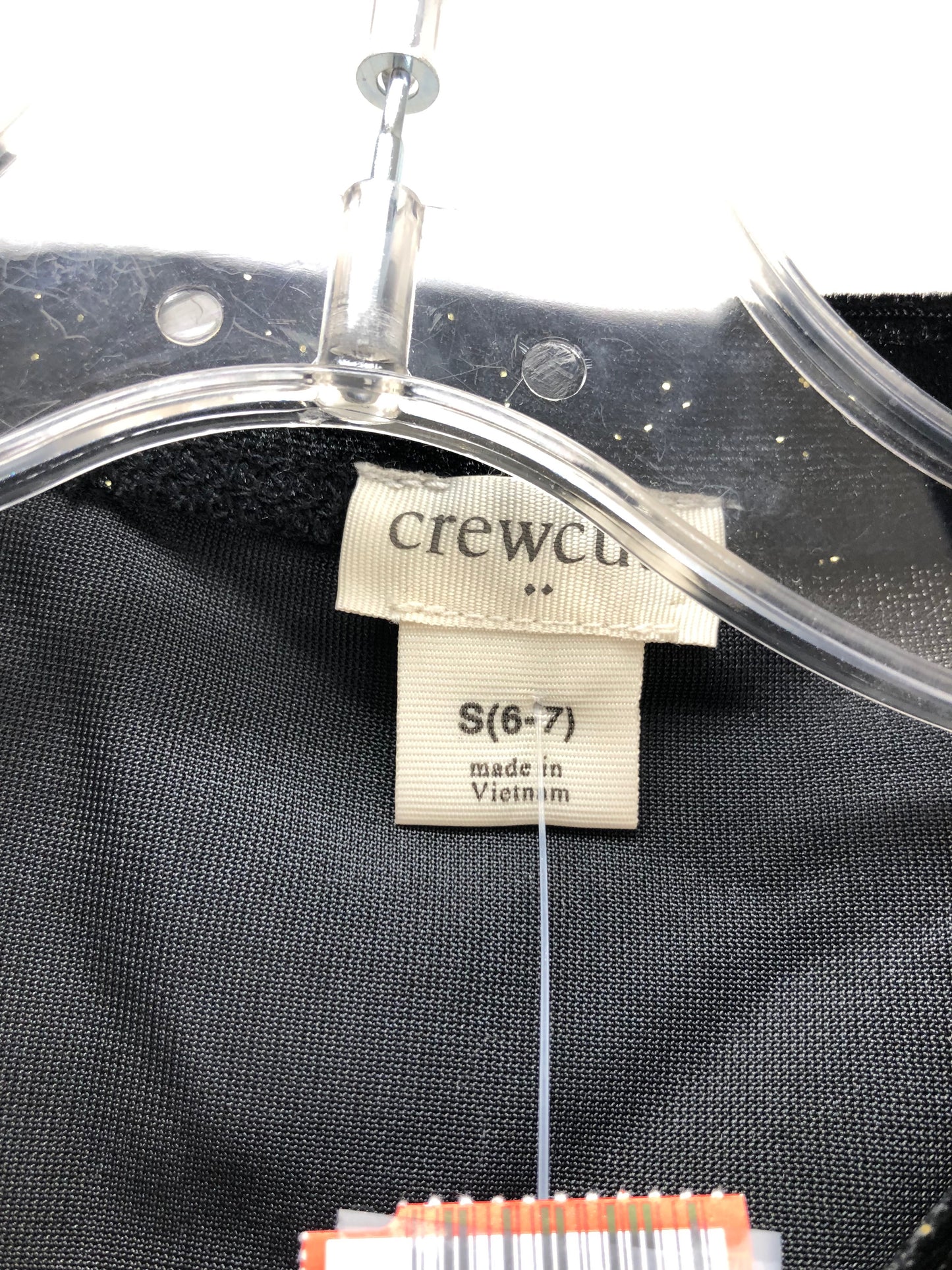 6/7 Crewcuts black Sparkle Shirt