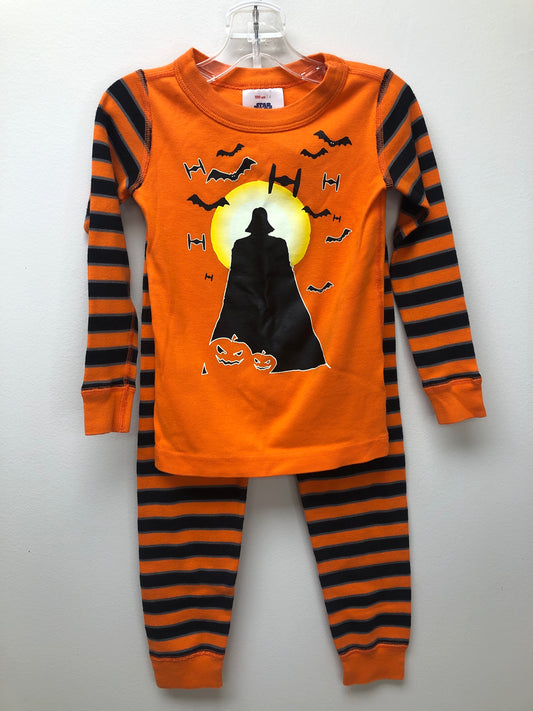 4 Hanna Andersson orange Halloween Pajamas