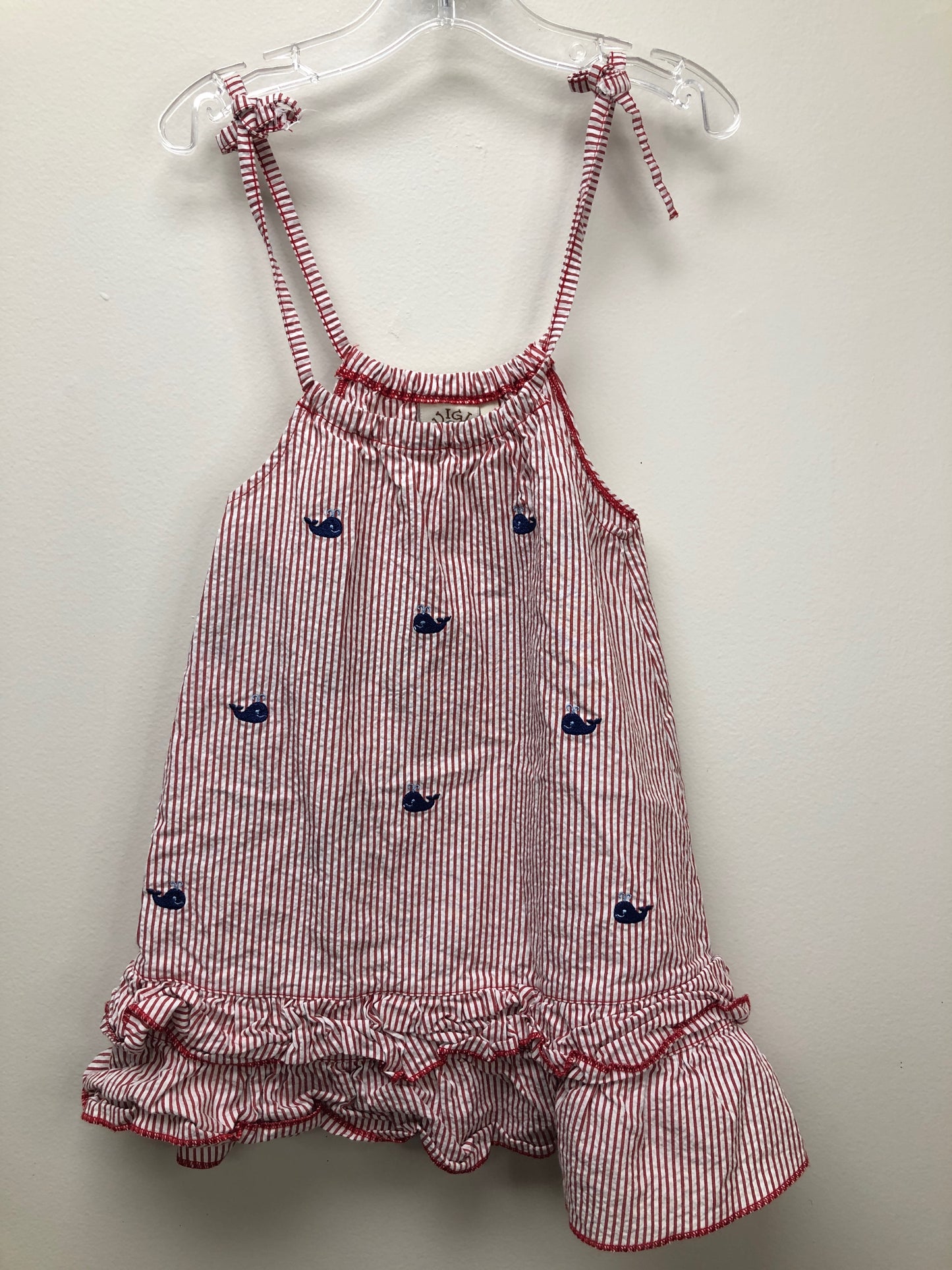 3T Luigi Child red stripe Dress
