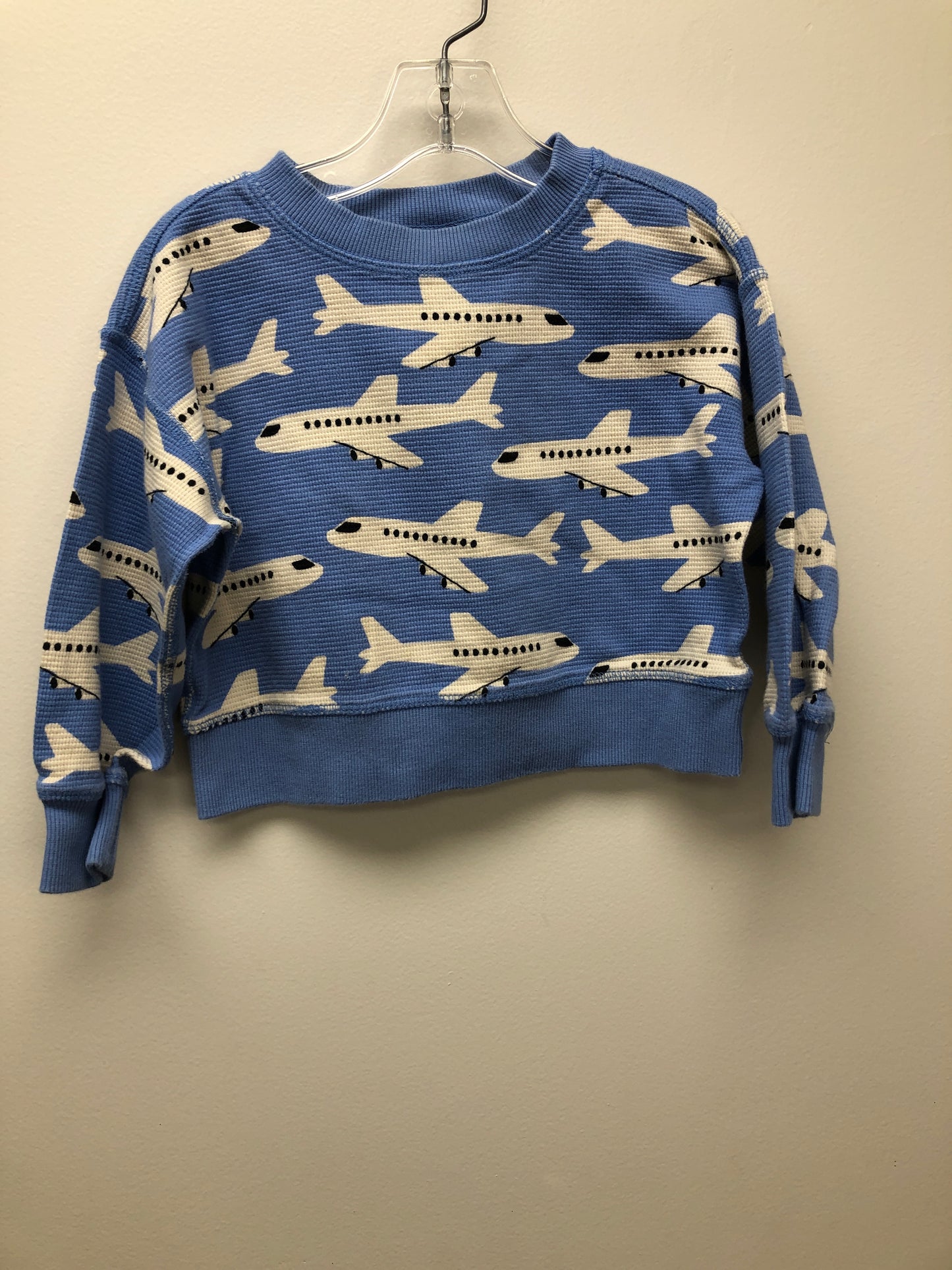 Size 3T Hanna Andersson blue airplane Sweater