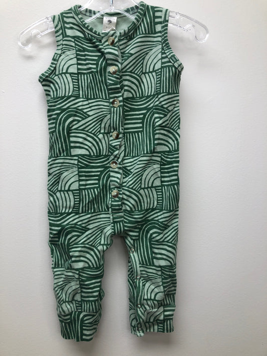 6-12m Kate Quinn green print 1 PC Ensemble