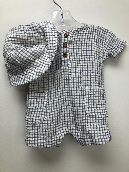 3M Carter's gray muslin Romper