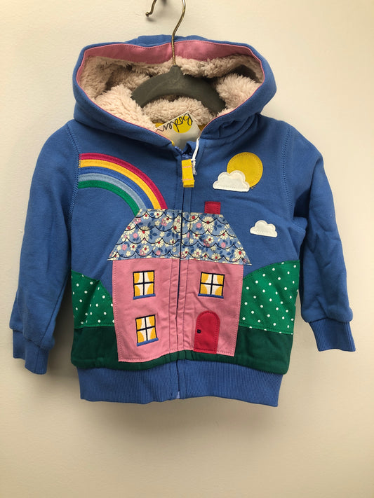 6-12 Months Baby Boden blue house Sweatshirt