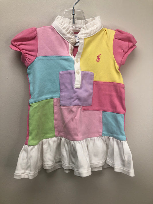 12m Ralph Lauren Pastel patchwork Dress