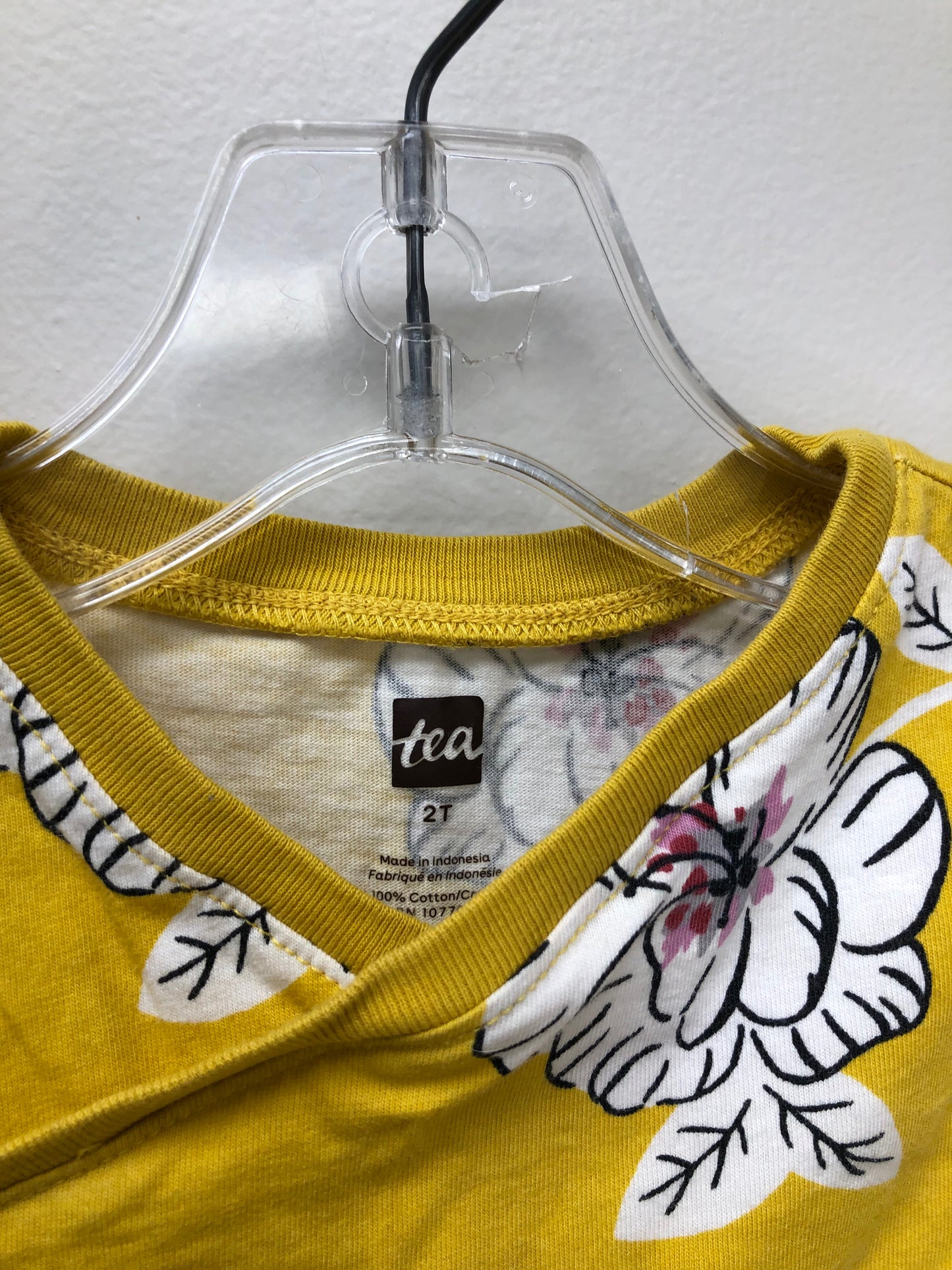 2T tea yellow floral Dress