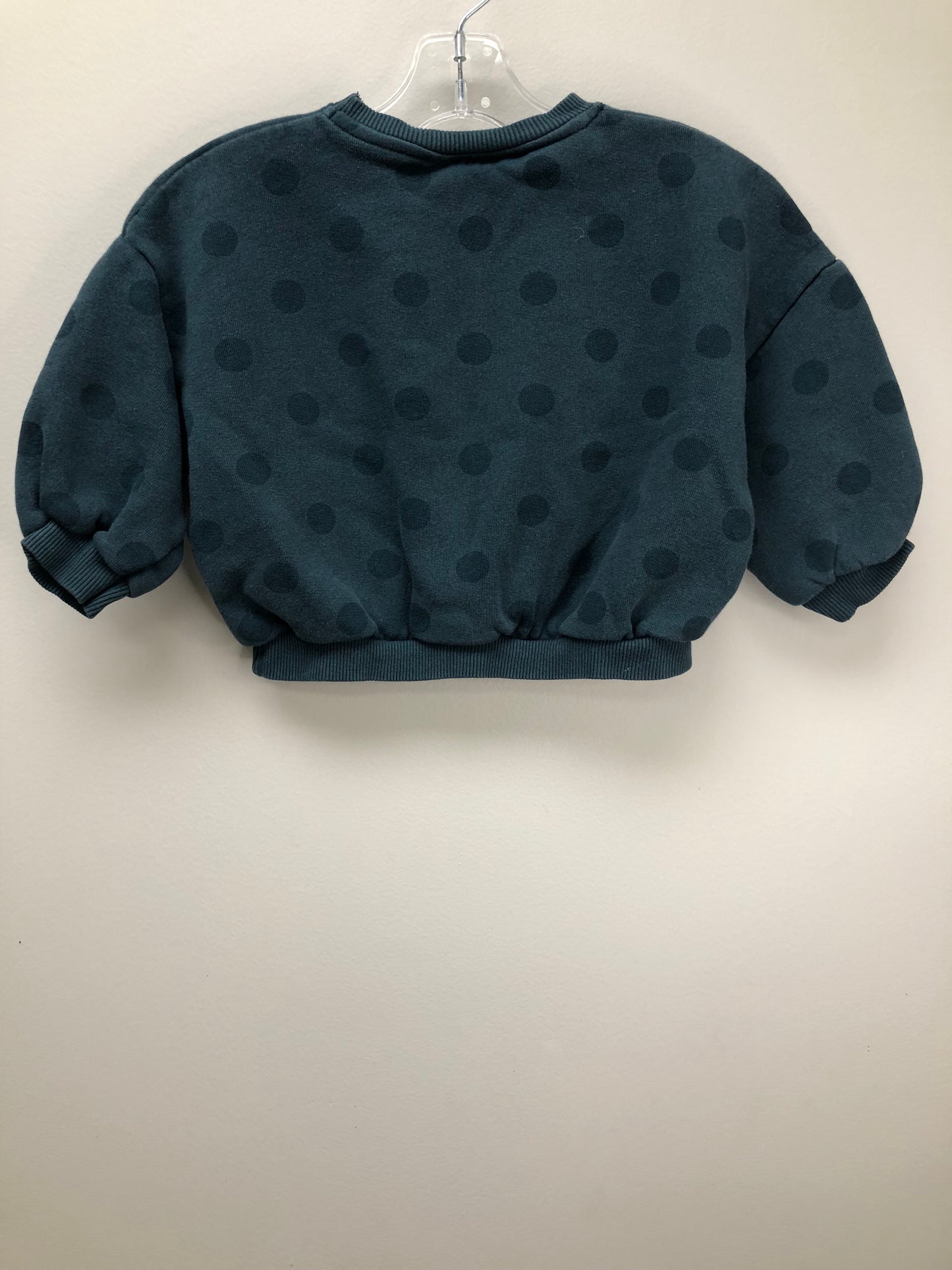 18-24m Zara teal polka dot Sweatshirt