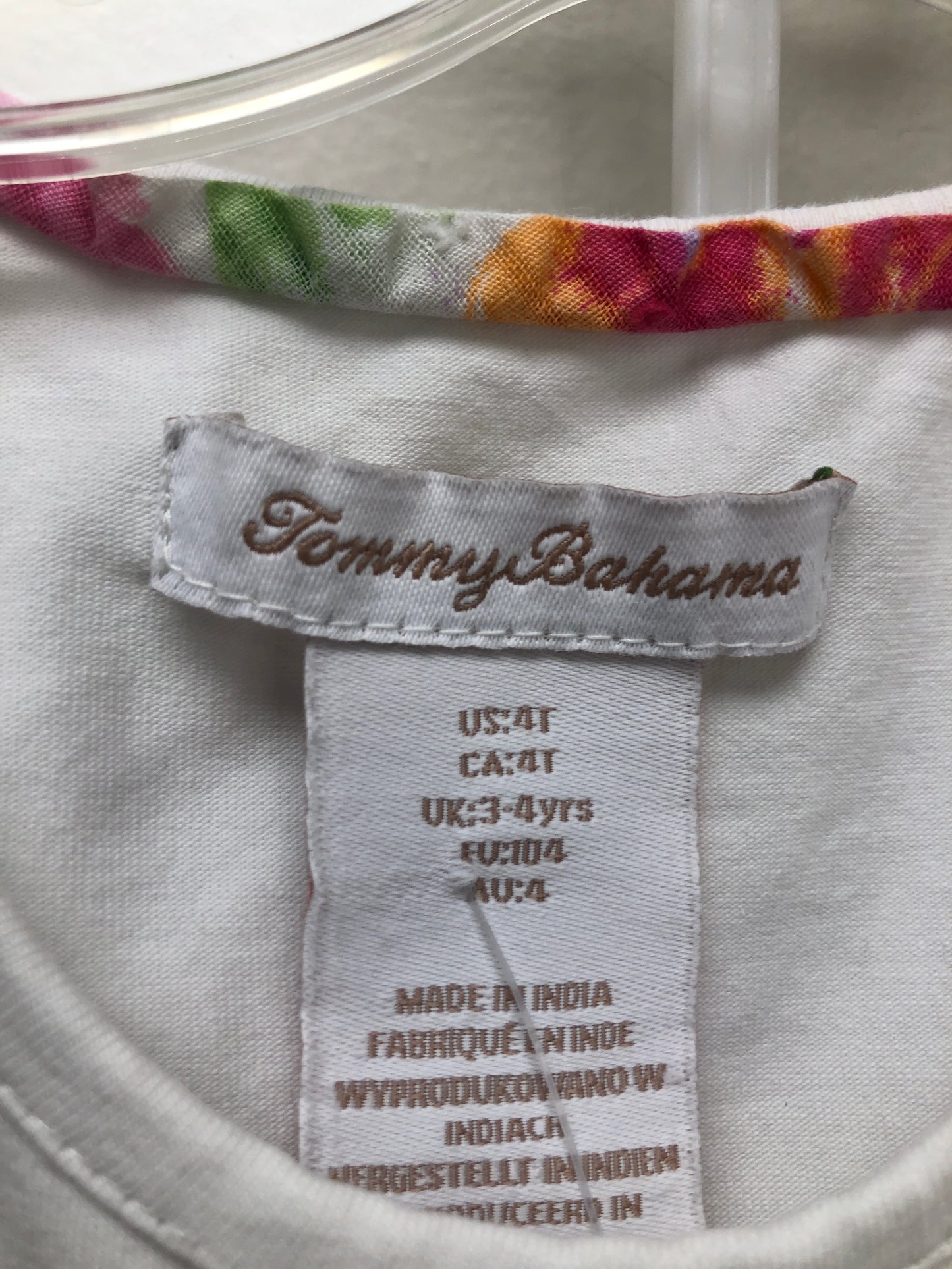 Size 4t Tommy Bahama white floral 2 PC Ensembles