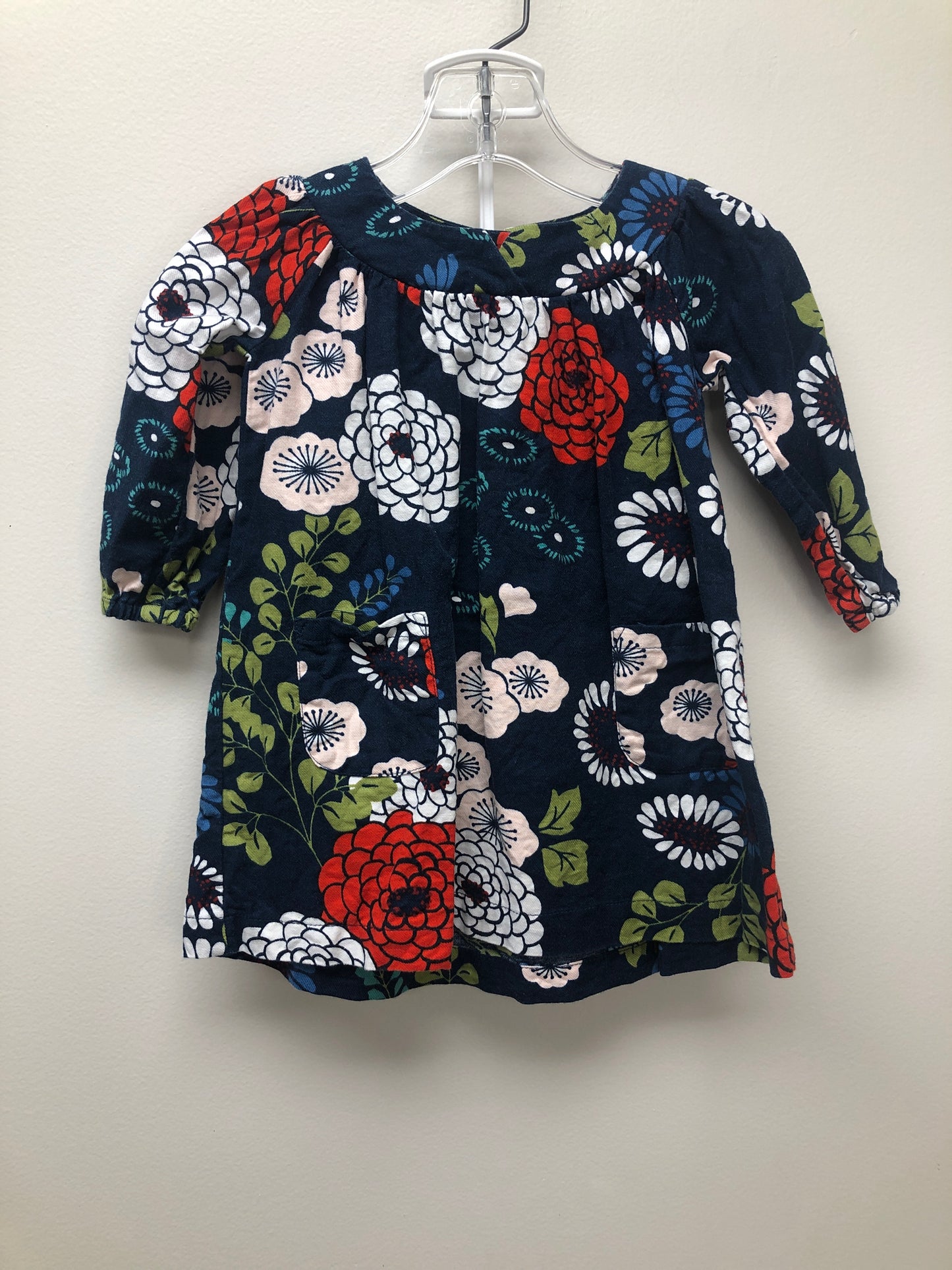 6 months tea navy floral Dress
