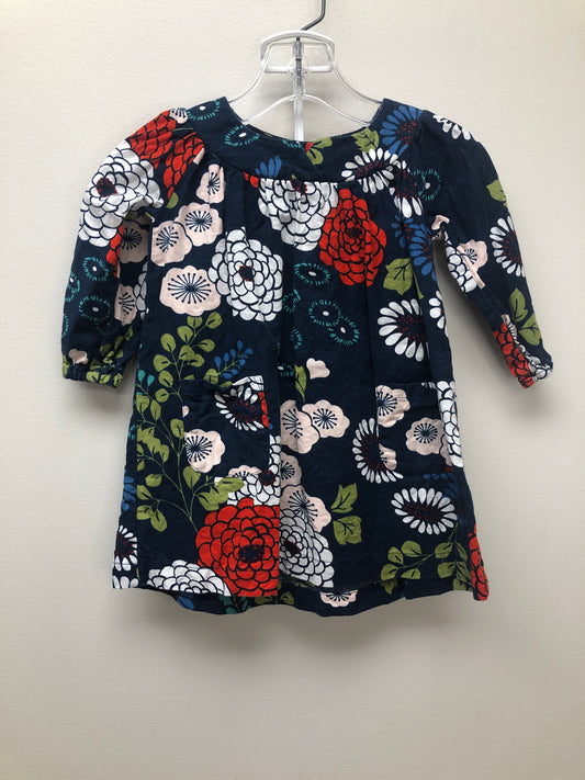 6 months tea navy floral Dress