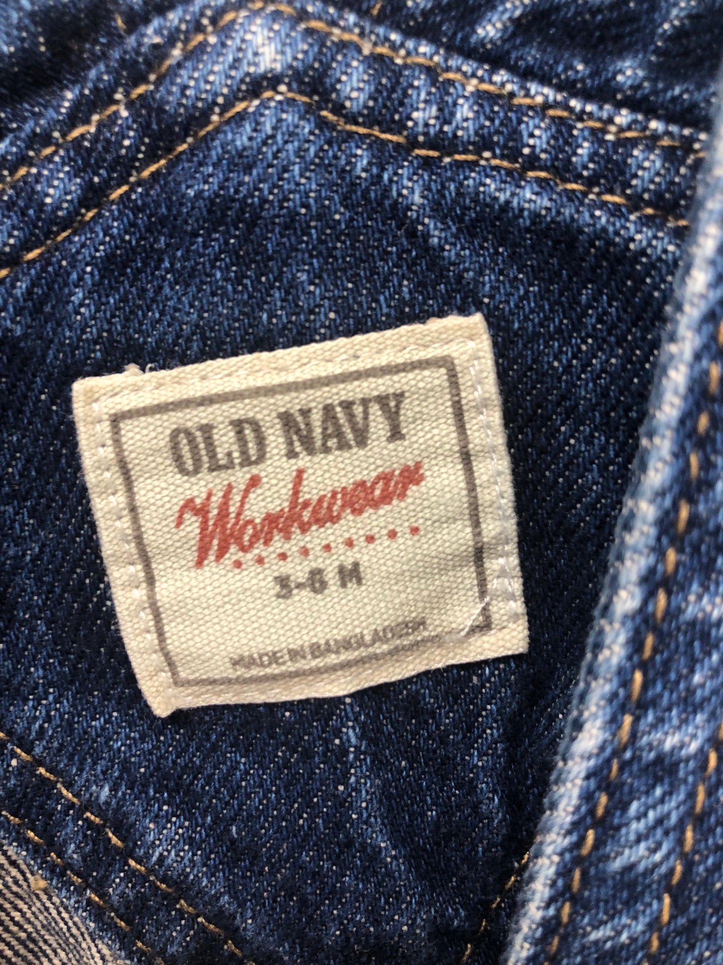 3-6m Old Navy denim Overalls
