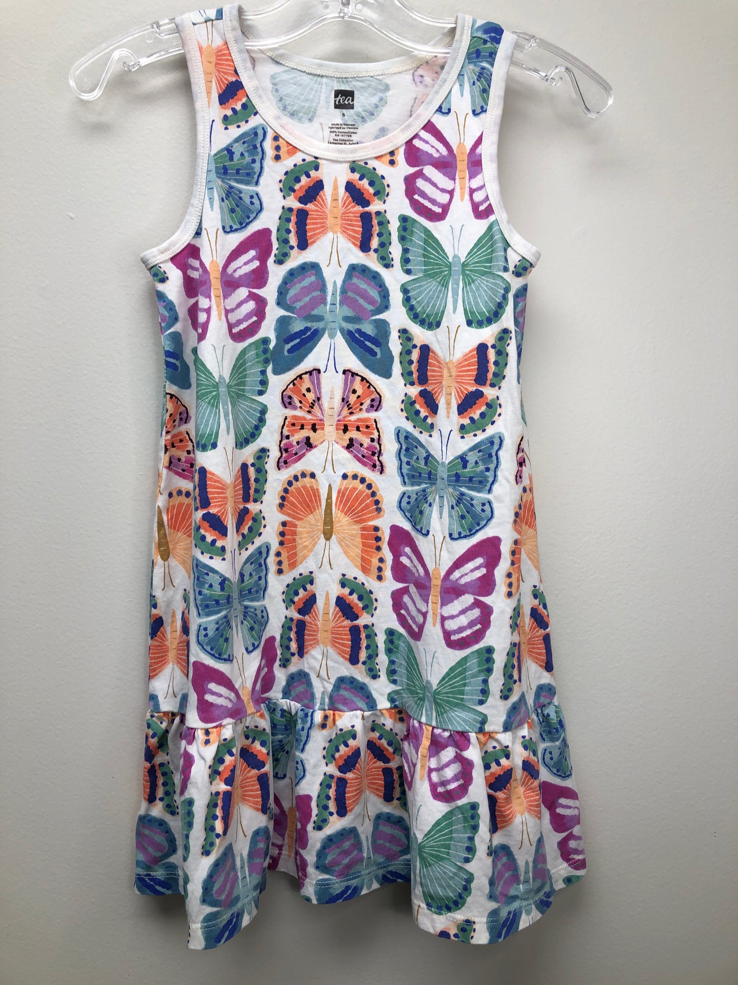 5T tea Multi-Color butterflies Dress