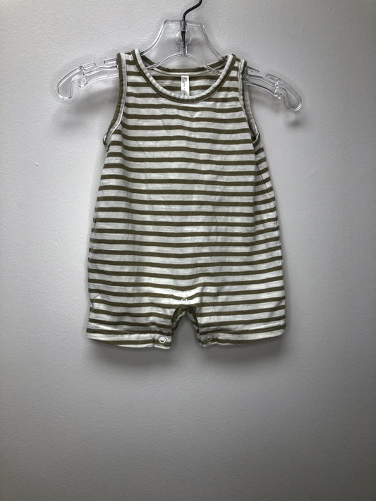 0-3m Rylee & Cru brown stripe 1 PC Ensemble