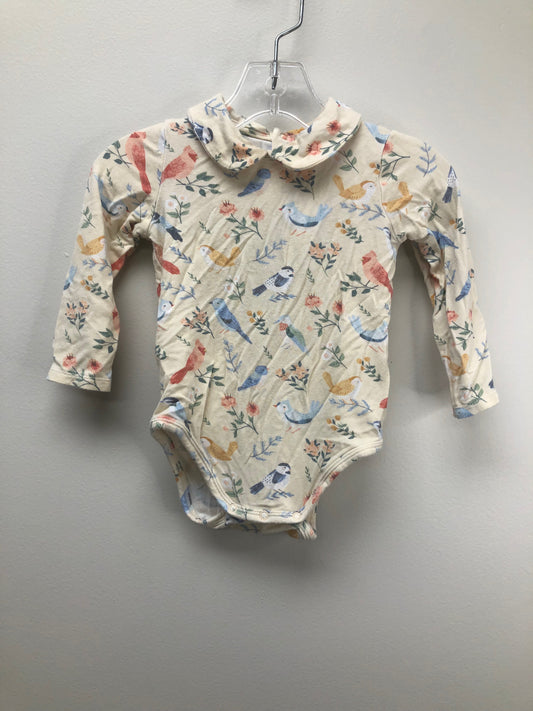 6-12 Months Angel Dear cream floral Onesie