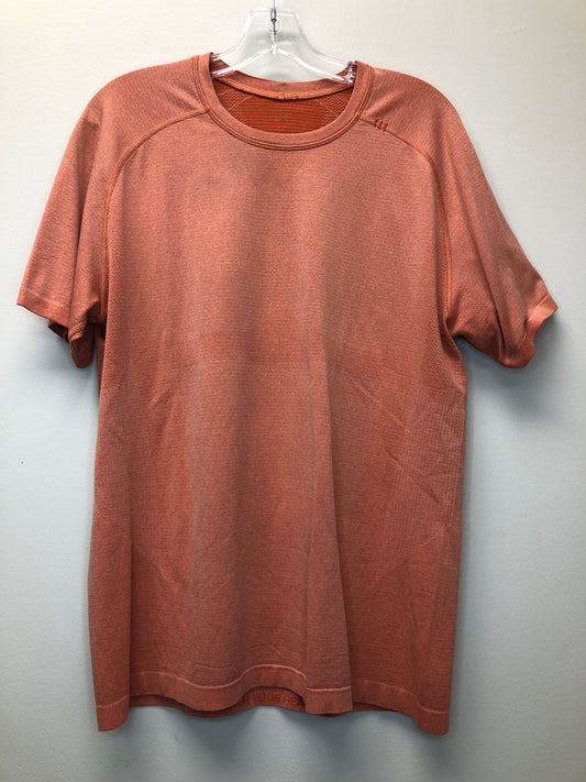 Large Lululemon orange stripe Shirt