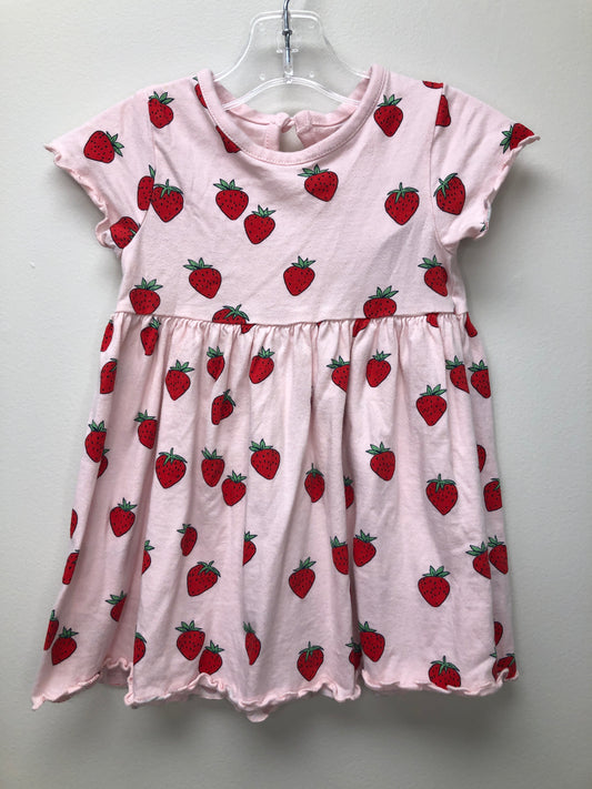 12m Primark pink strawberries Dress