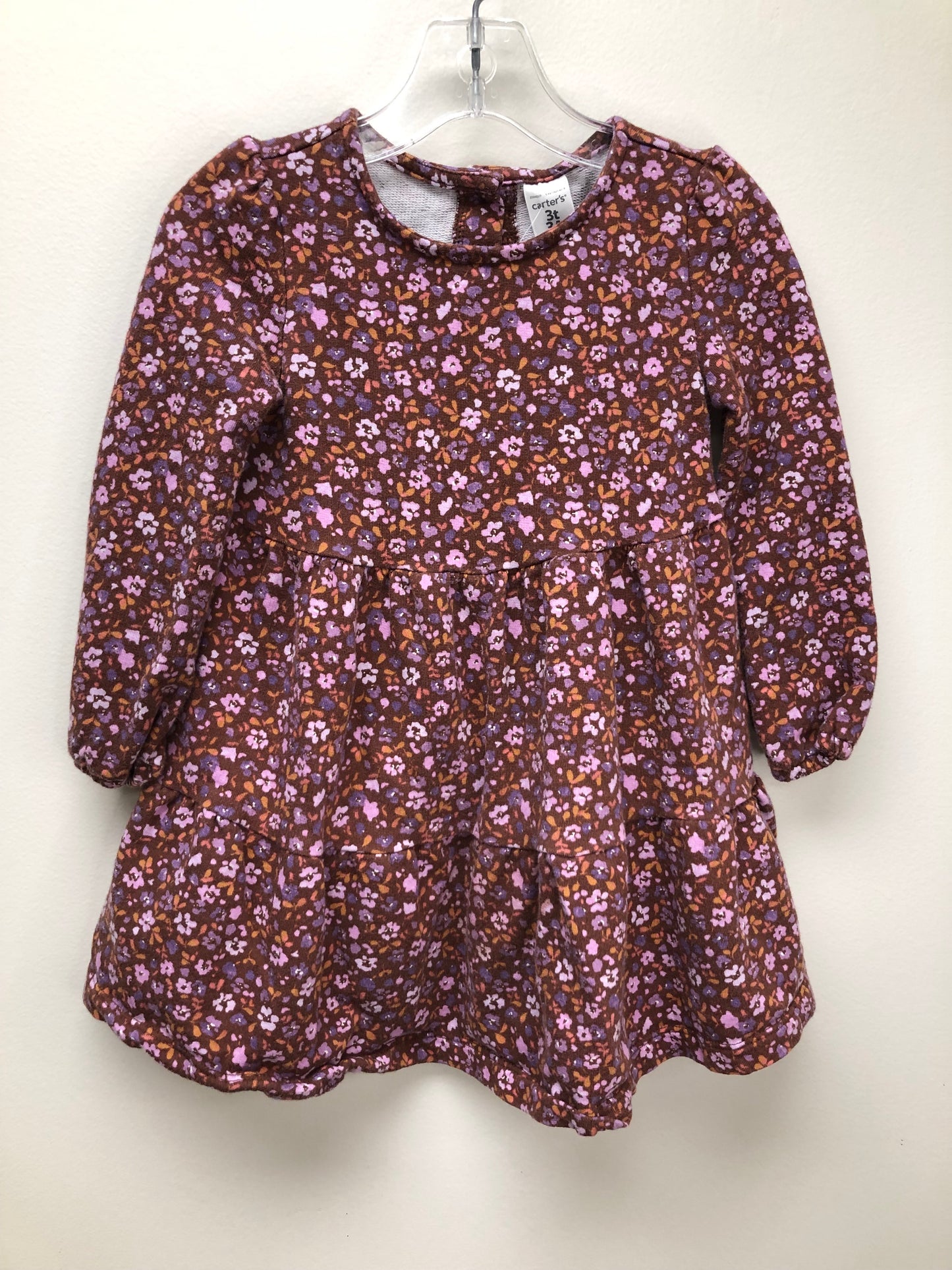 3T Carter's purple floral Dress
