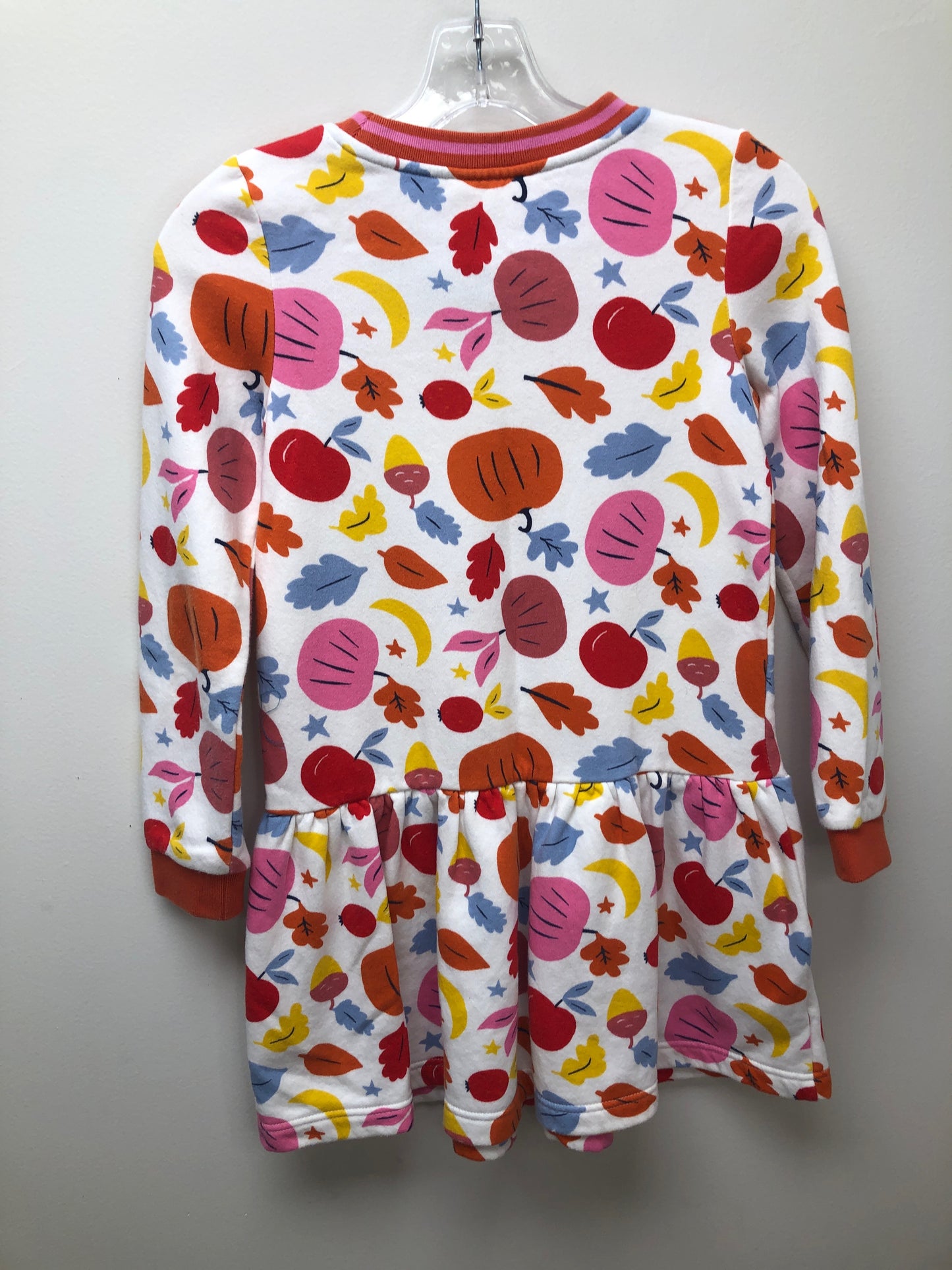 9-10 Mini Boden cream fall theme Dress