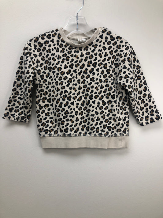 12m H & M tan animal print Sweatshirt