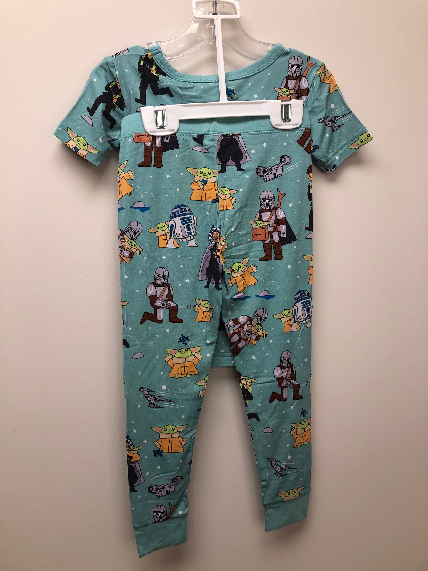 3T NEW Little Sleepies teal Star Wars Pajamas